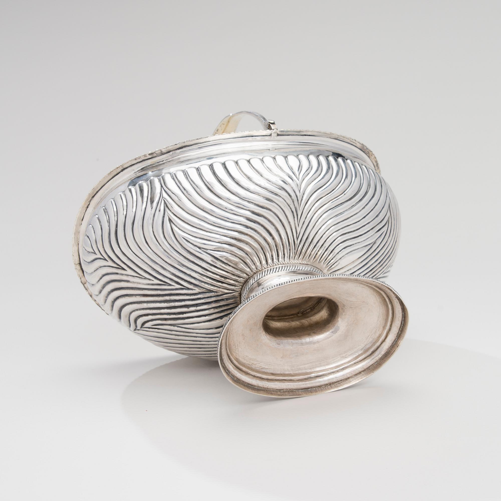 BRÖDKORG, silver, St.Petersburg 1827, Carl Gustaf Savary.