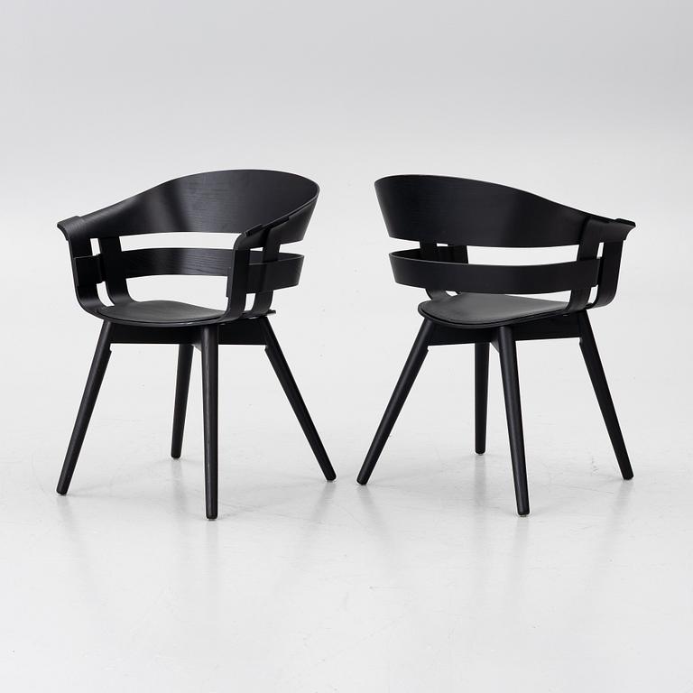 Jesper Ståhl, Karl Malmvall, karmstolar, 4 st, "Wick Chair", Design House Stockholm, samtida.