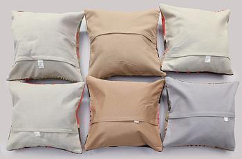 Six Kilim cushion covers, approx. 50 x 50 cm.