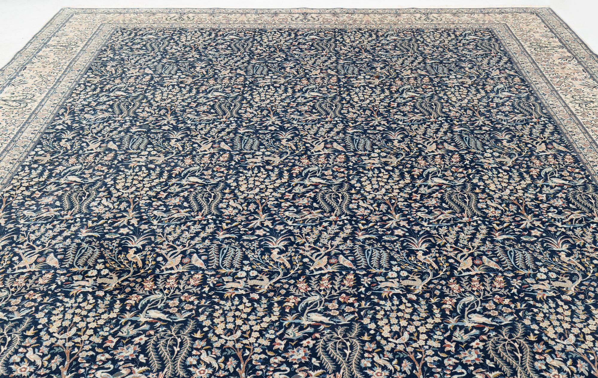 Matta, old Nain part silk, centrala Iran, 425 x 310 cm.