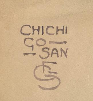 Unidentified artist, two Japonisme motifs, "Chichi Go San".