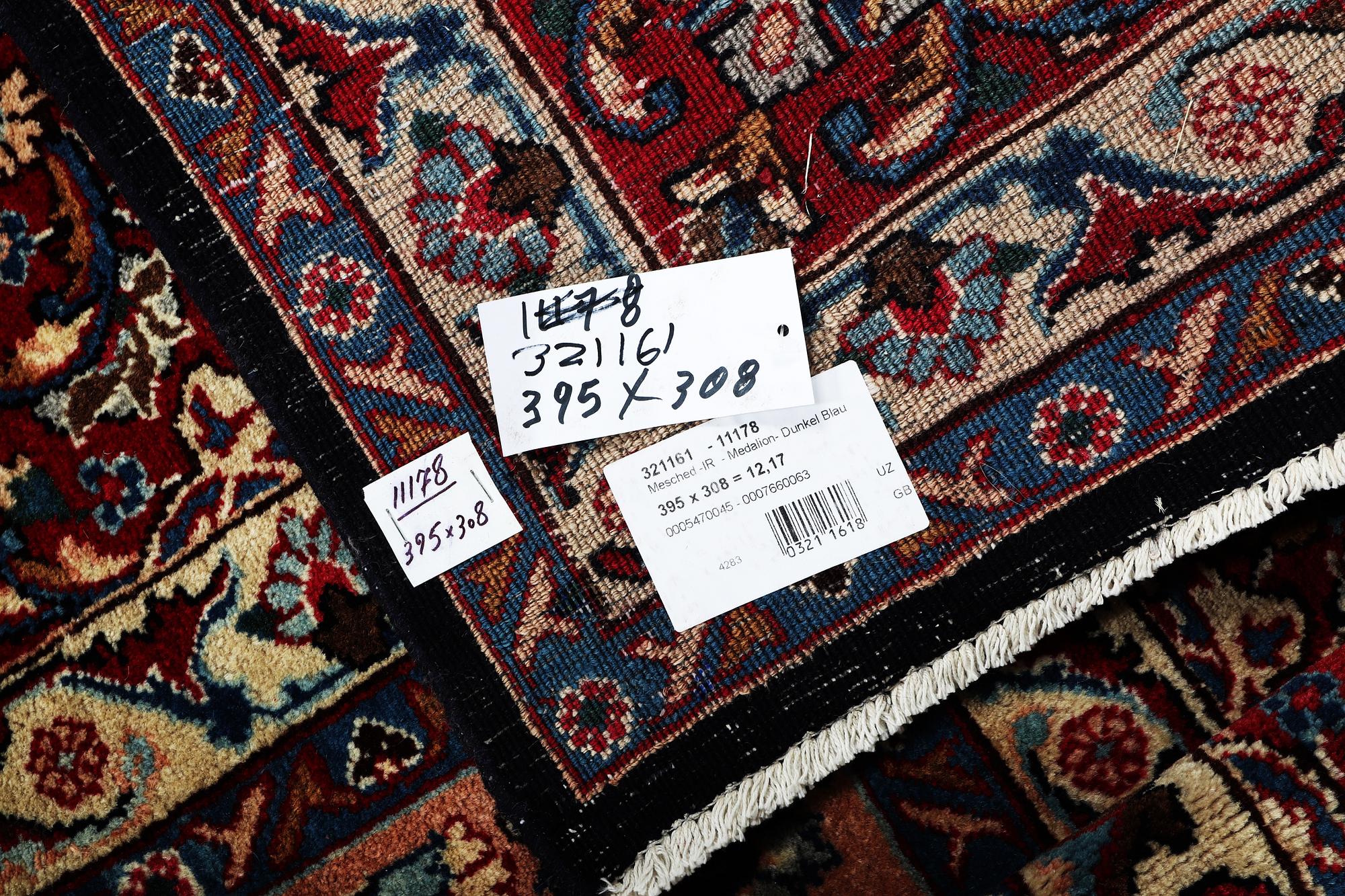 A carpet, Kashmar, ca 395 x 308 cm.