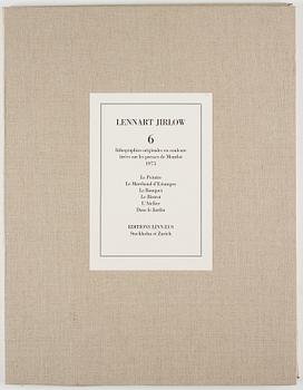 Lennart Jirlow, portfolio with 6 lithographs in colour, 1975, signed 227/380.