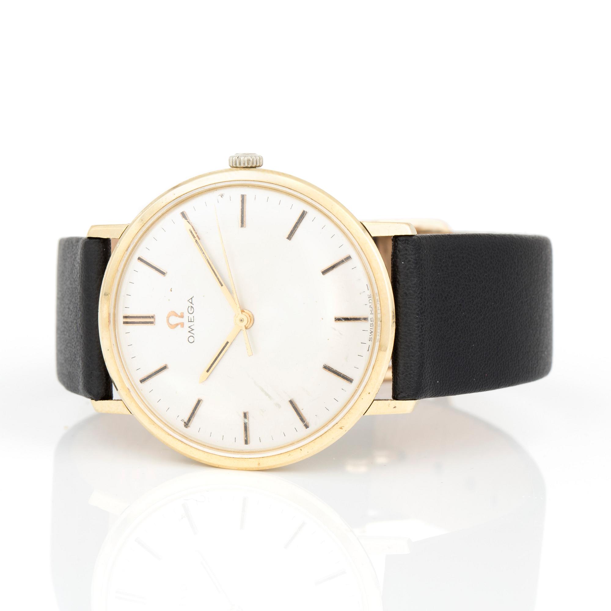 HERRARMBANDSUR, guld, Omega, 1960-tal. Tot ca 28 gram.