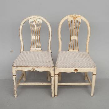 STOLAR, 2 st, Finland, gustavianska, 1800-talets början.