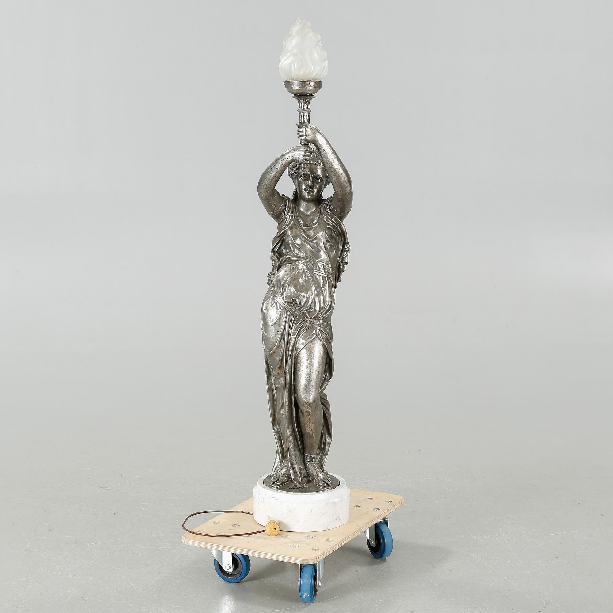 A 20th century floor lamp, after Antoine Durenne.