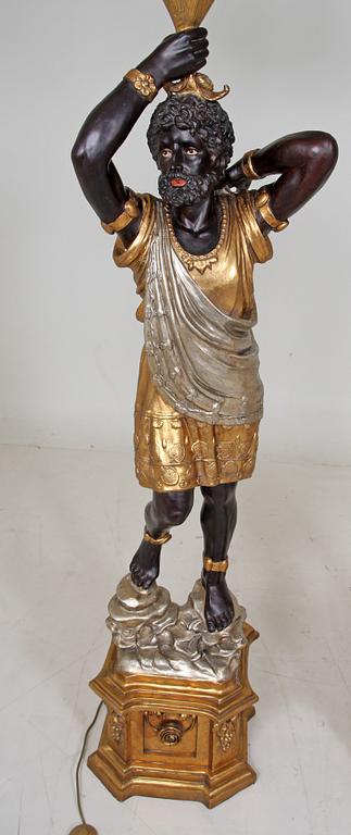 GOLVLAMPOR, ett par, venetiansk stil, 1900/2000-tal.