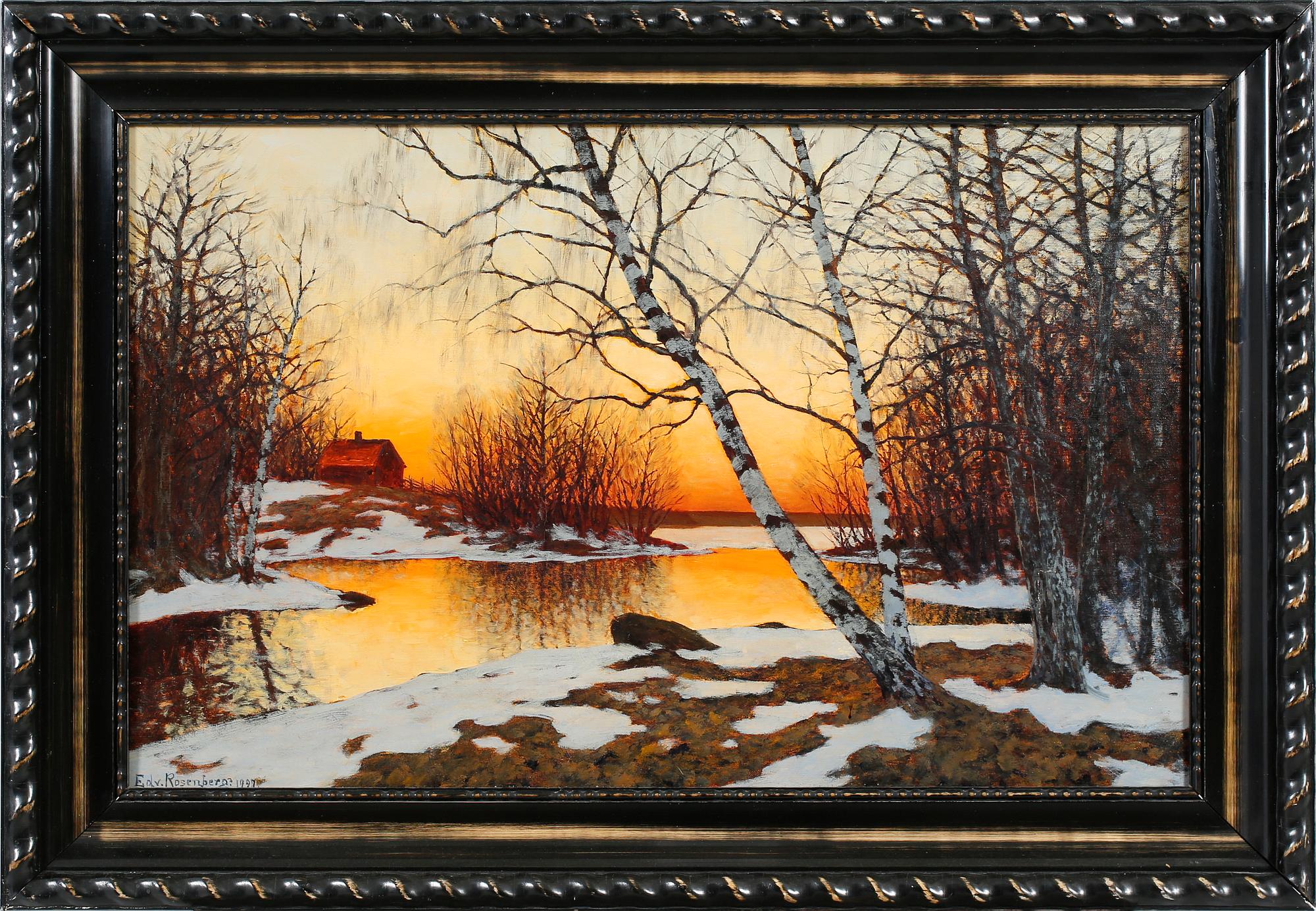 EDVARD ROSENBERG, olja på duk, signerad och daterad 1927.
