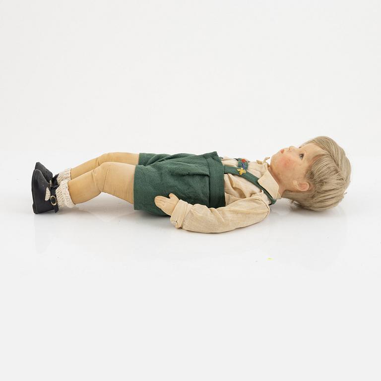 Käthe Kruse, doll, "Lars", Germany, circa 1930.