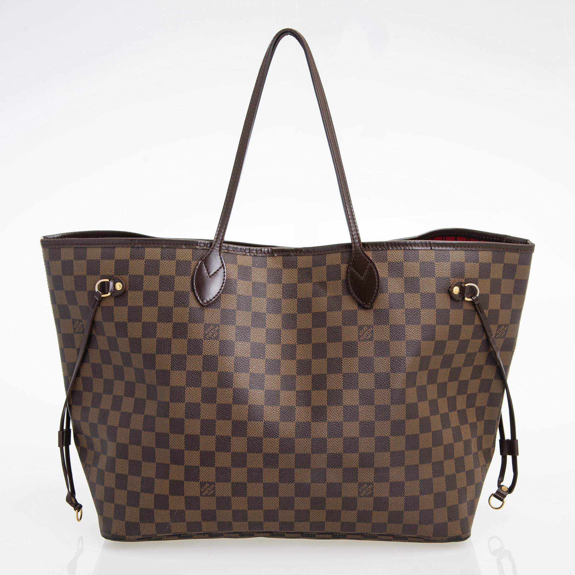 Louis Vuitton, A Damier Ebene 'Neverfull GM' Bag.
