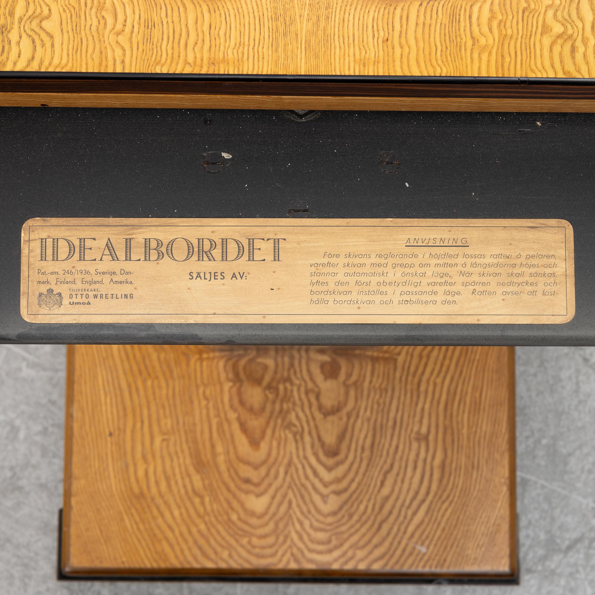 Otto Wretling, an 'Idealbordet' table, Umeå, 1930s.