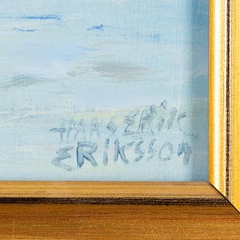 Hans Erik Eriksson, olja på pannå, signerad.