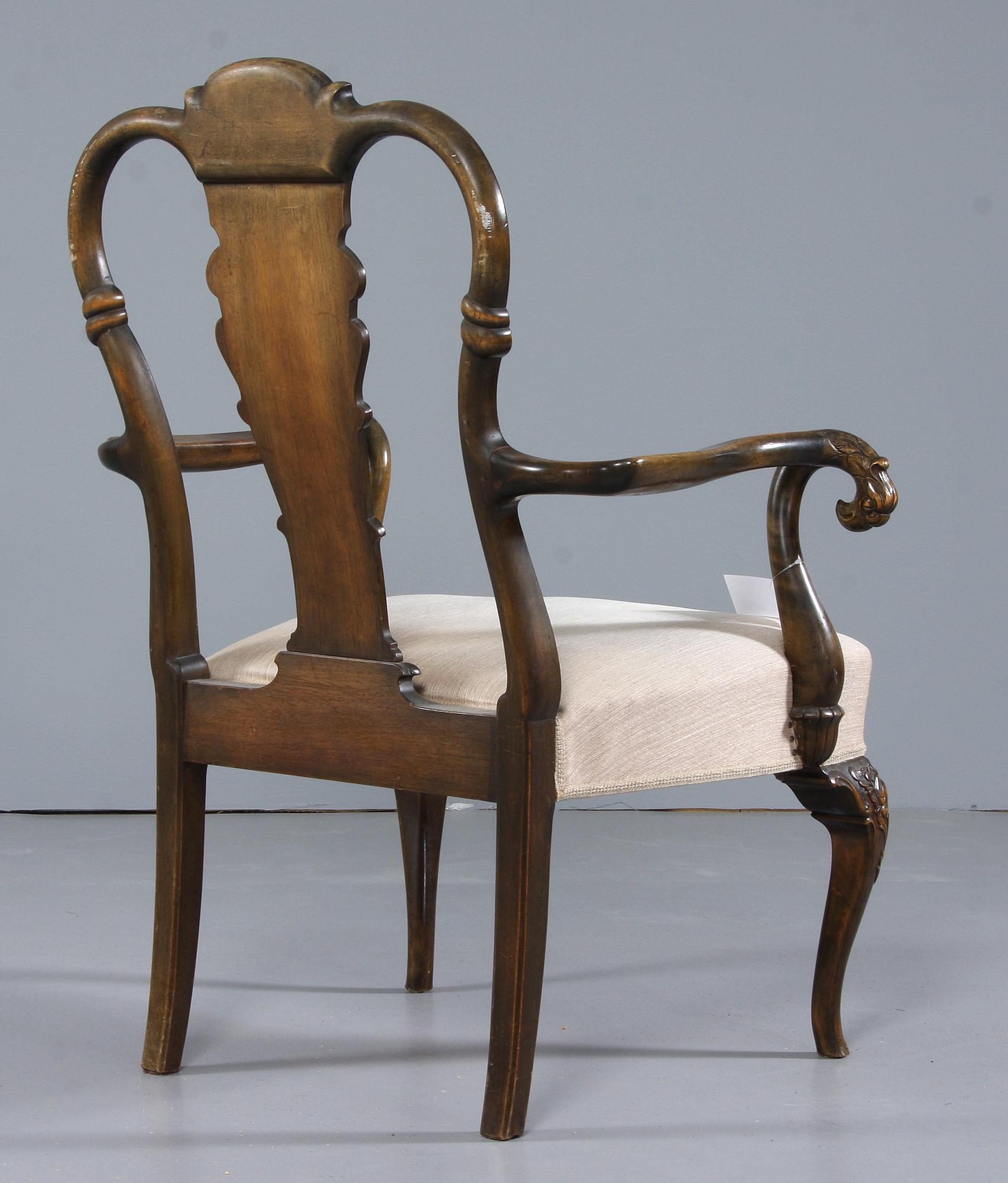 KARMSTOL, Chippendale-stil, 1900-talets början.