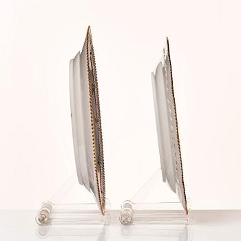 Two Royal Copenhagen 'Flora Danica' serving dishes, Denmark, 20th Century.