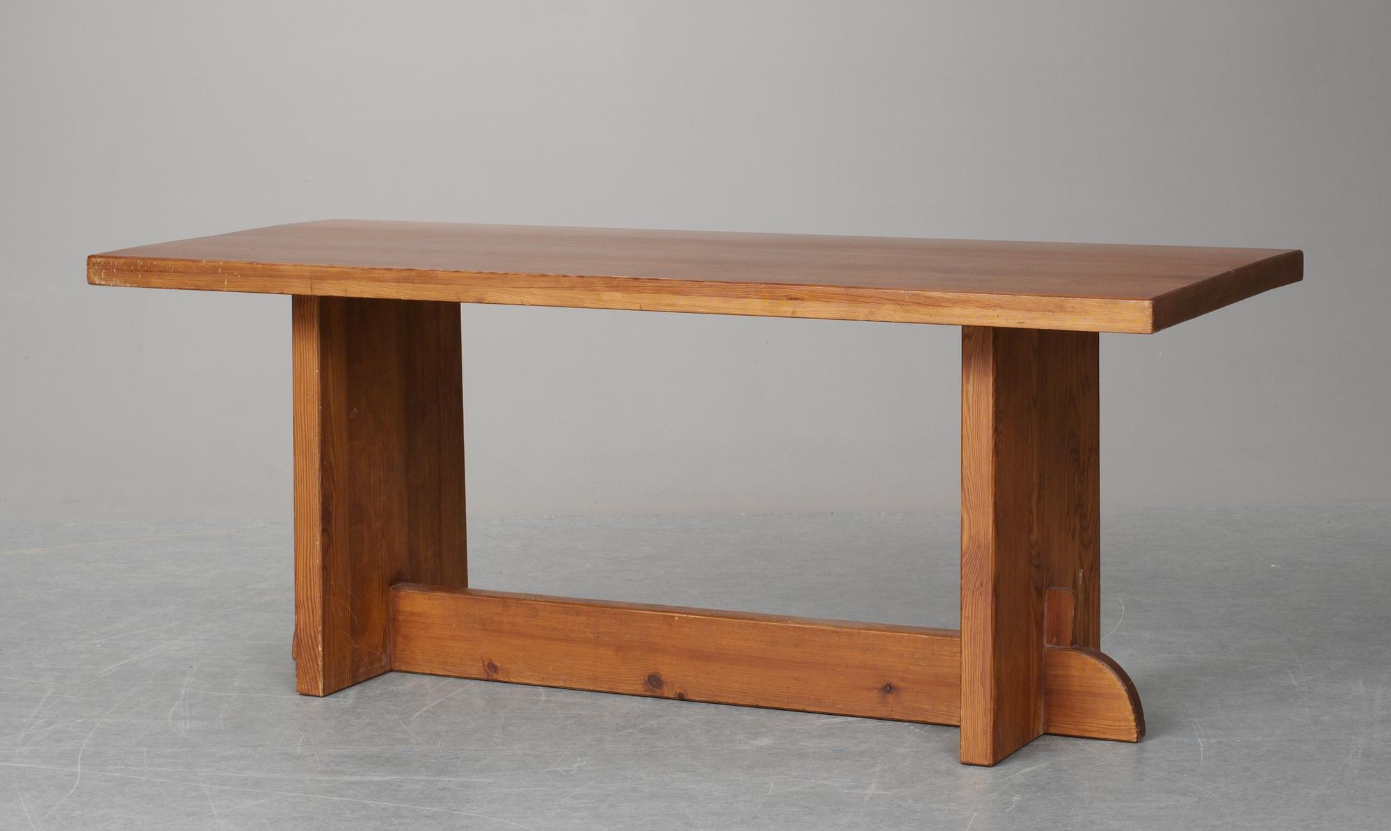 An Axel Einar Hjorth pine table "Lovö", Nordiska Kompaniet 1930's.