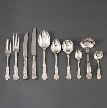 BESTICKSERVIS, 90 delar, nysilver, "Fransk Lilja", Sheffield, England.