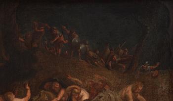 ITALIENSK KONSTNÄR, 1600-tal, Sabinskornas bortrövande.
