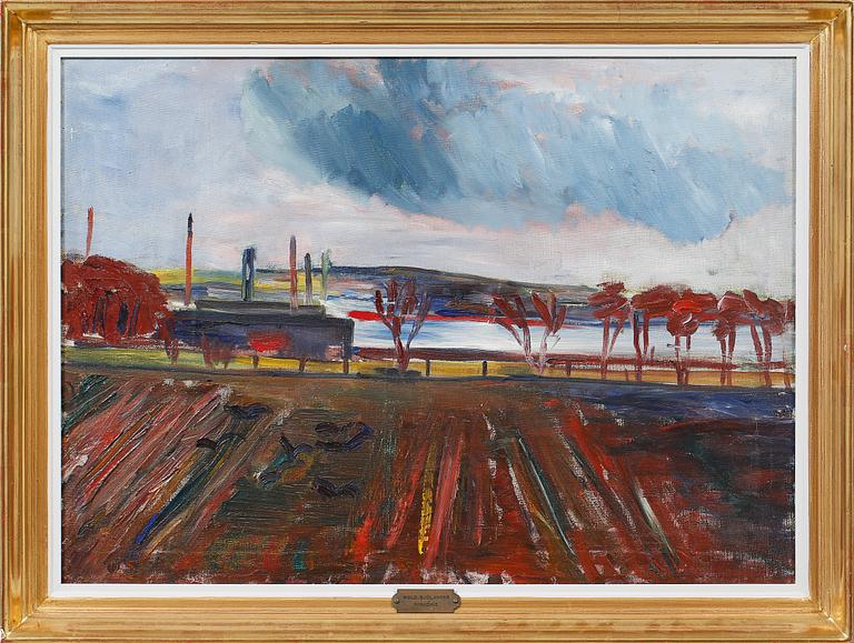 WALDEMAR SJÖLANDER, olja på duk, monogramsignerad.