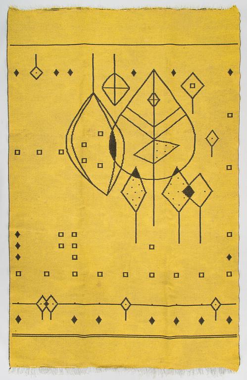 Aappo Härkönen, hårgarnsmatta, Mattokutomo, Finland, 1950/60-tal, Ca 240 x 155 cm.