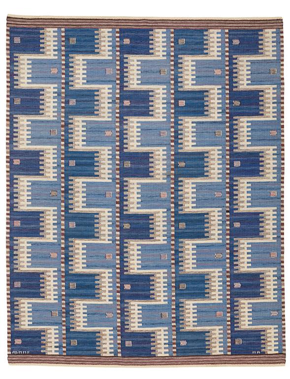 Marianne Richter, matta, "Kattegatt", rölakan, ca 311,5-313,5 x 245-248 cm, signerad AB MMF MR.