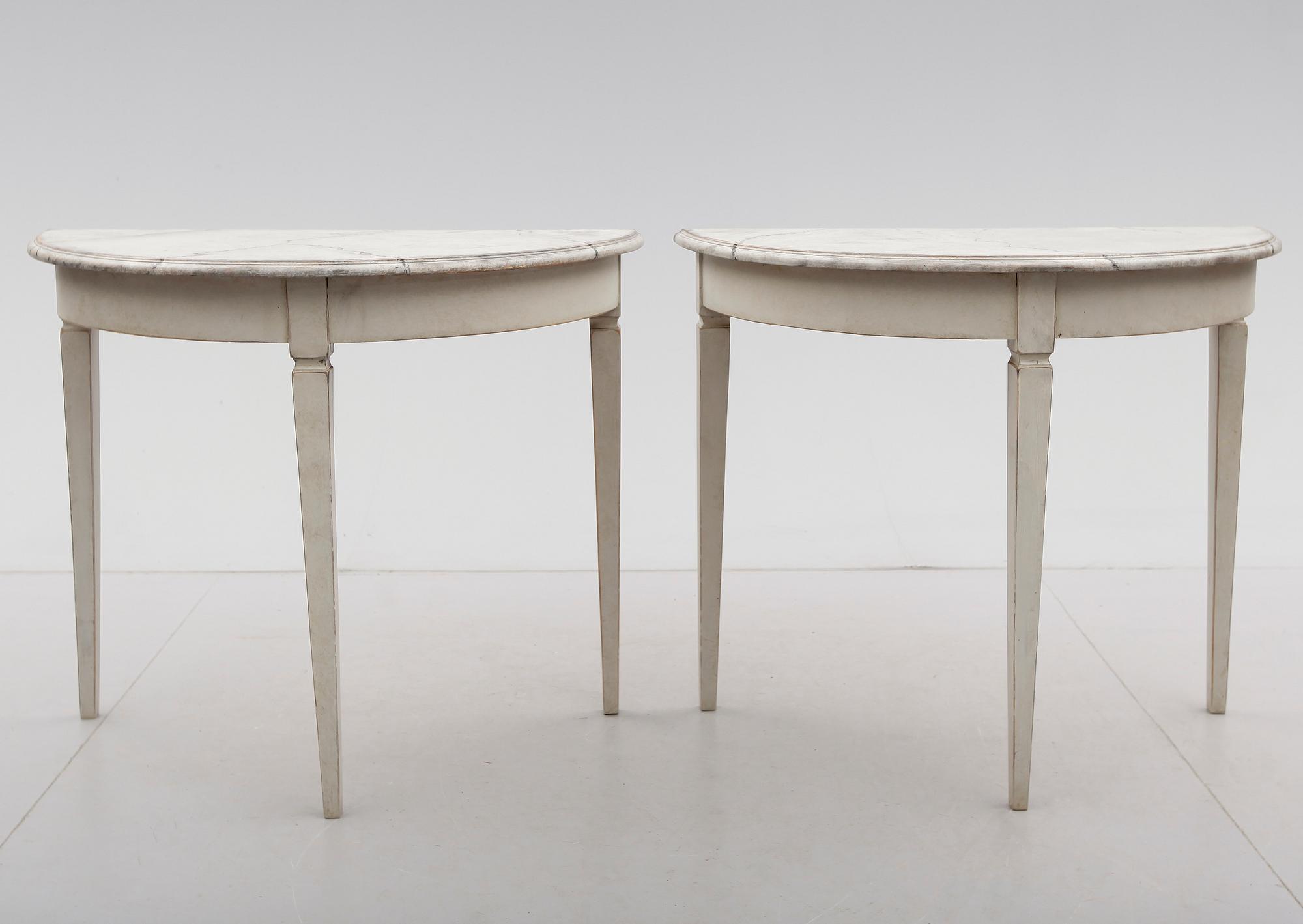 VÄGGBORD, 1 par, 1800-tal.