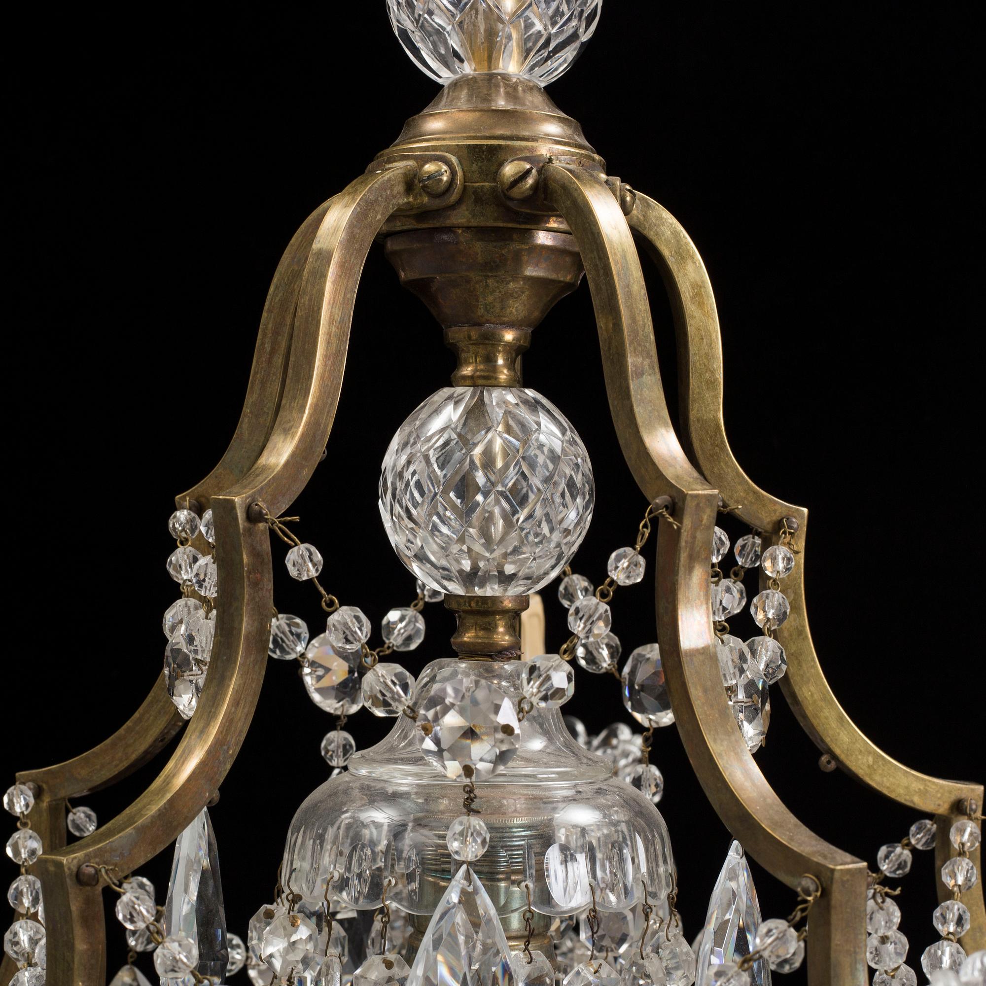 An early 20th century ceiling light.