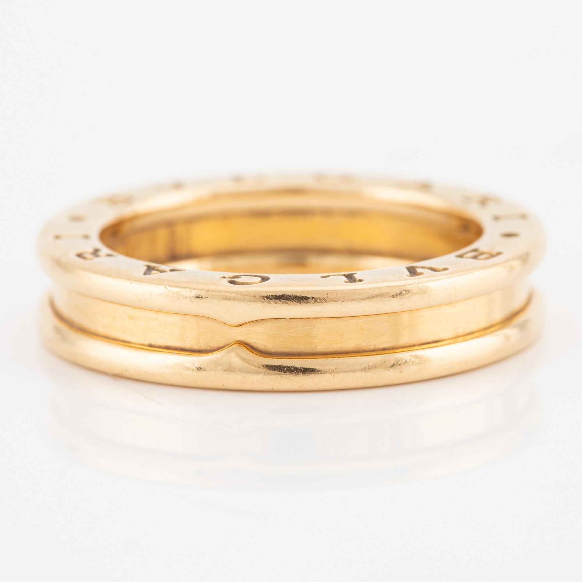 A Bulgari ring 18K gold "B.Zero 1".