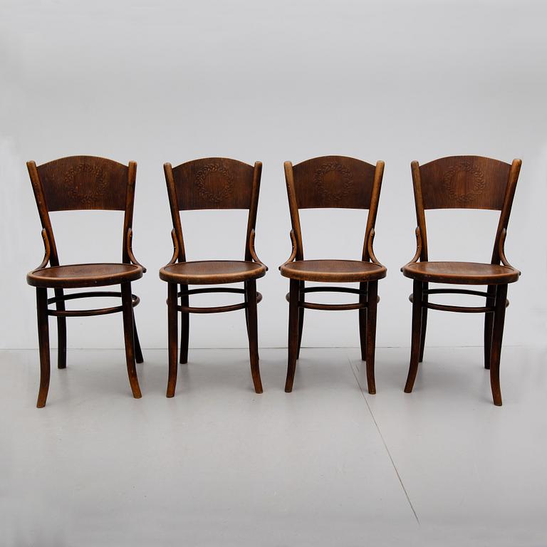 CAFÉSTOLAR, 4 st, Österrike, omkring år 1900.