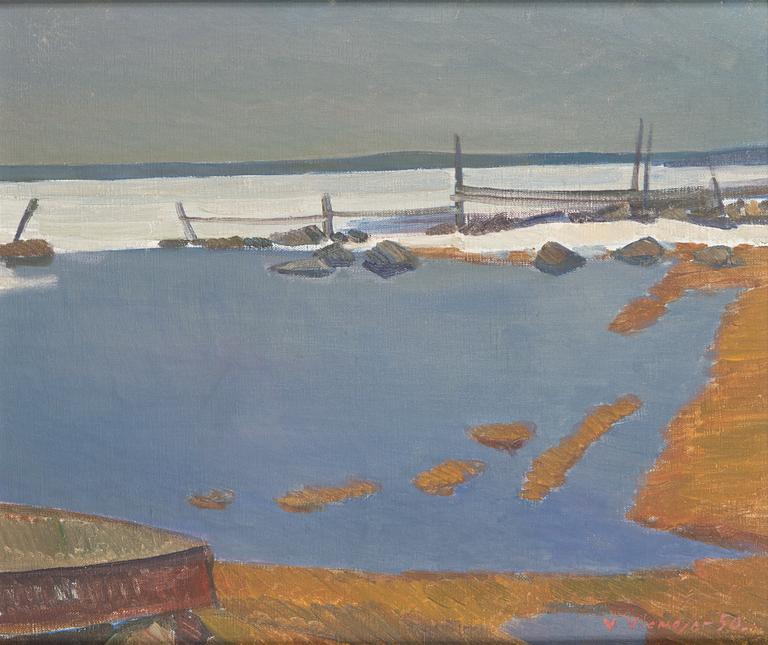 Veikko Vionoja, oil on canvas, signed and dated -50.