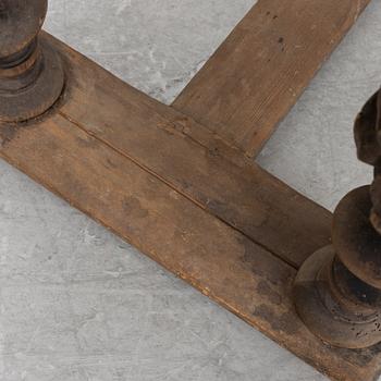 A table, partially Baroque, 19th century with earlier parts.