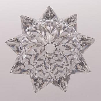 AIMO OKKOLIN, MALJAKKO, lasia, "Tähti" 6575, signeerattu Aimo Okkolin Riihimäen Lasi Oy.