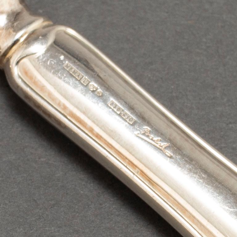 LINUS HOLST, bestick, 18 st, silver. "Disa", Mema. Bl a Lidköping 1991.