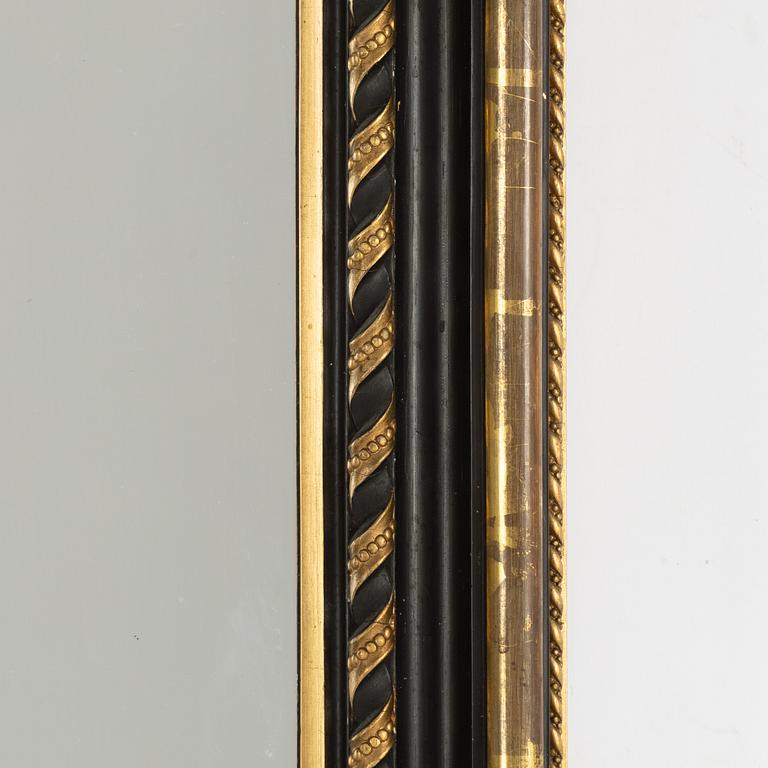 Mirror with console table, Rococo style, circa 1900.