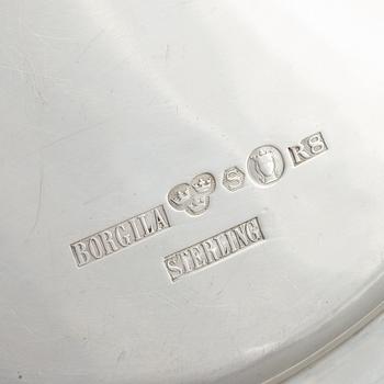 A sterling silver plate, maker's mark Atelier Borgila, Stockholm, 1943.