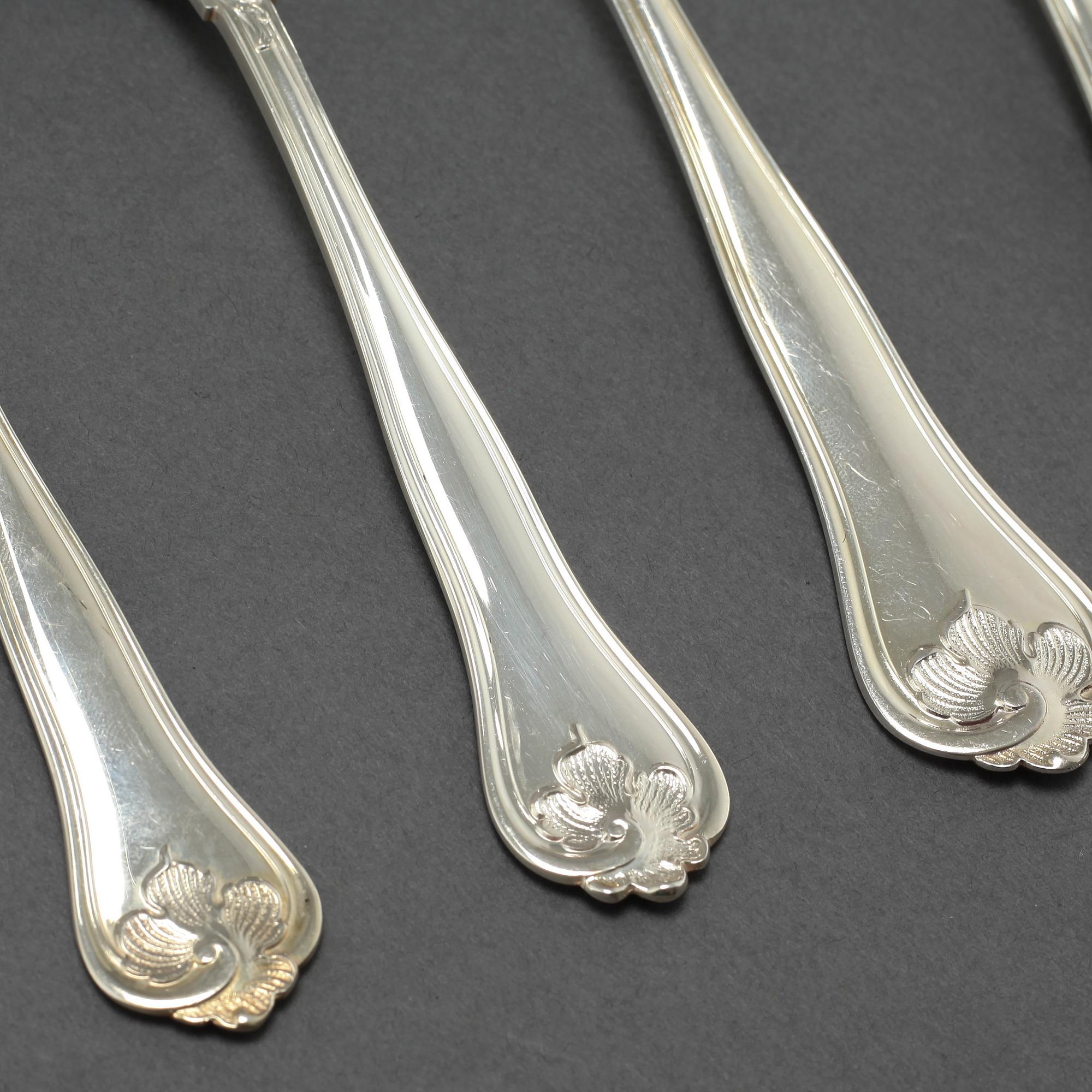 A set of silverware of 66 pcs with Swedish import markings.