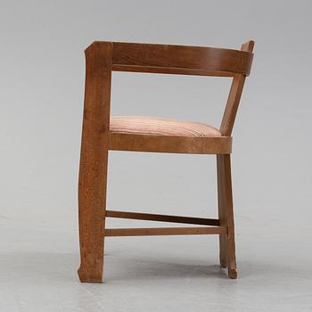 A pine armchair attributed to Carl Westman early 20th Century.