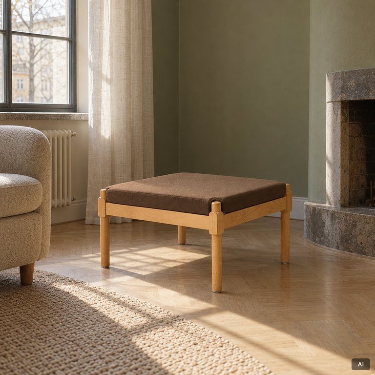 Børge Mogensen, Stool, “Tremme”, Fritz Hansen, Denmark.
