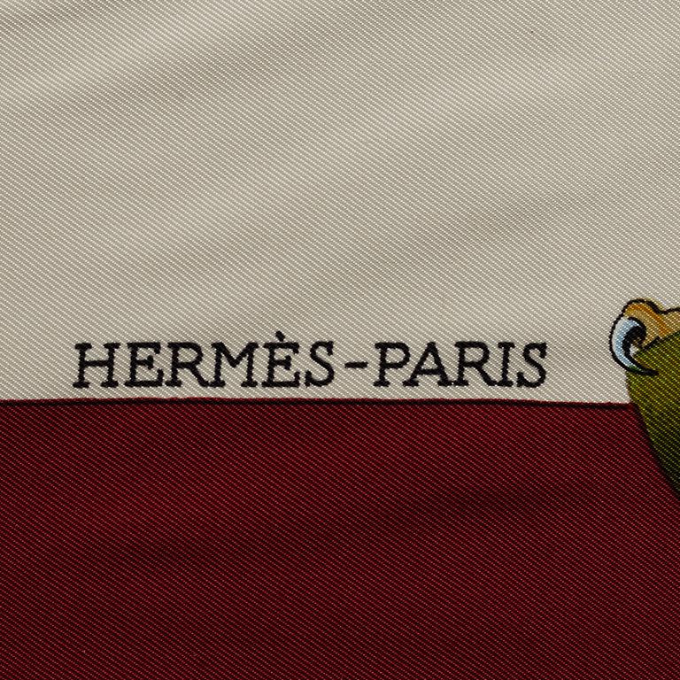 HERMÈS, scarf, 'Chasse a vol.