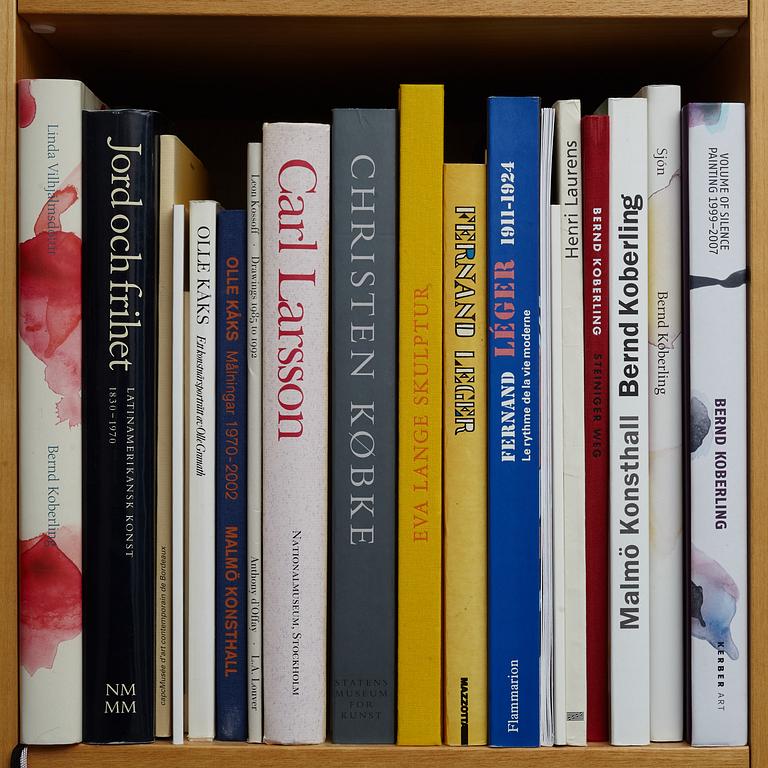 Björn Springfeldt's art library.
