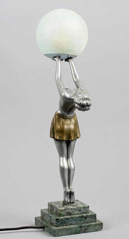 BORDSLAMPA, art deco, 1900-talets första hälft.