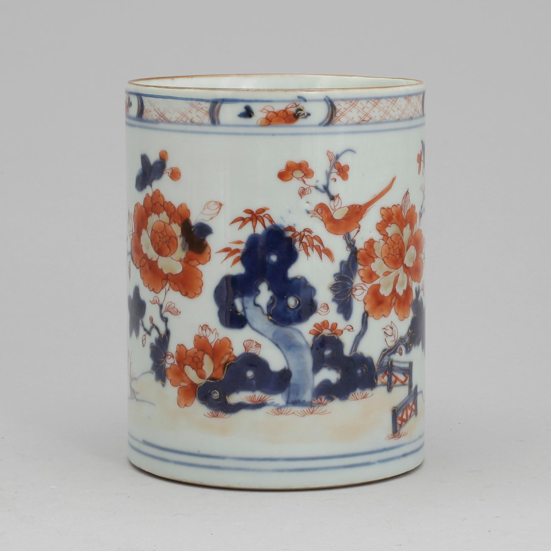 MUGG, porslin. Kina, Qing dynastin Kangxi, (1662-1722).