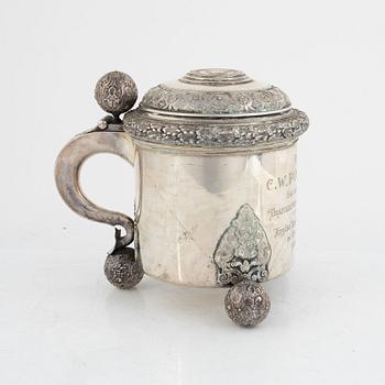 A Swedish silver beaker, mark of GAB, Stockholm 1902.