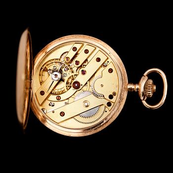 FICKUR, 14 k, savonett, 1900-talets första hälft. Total vikt med urverk ca 95 g.