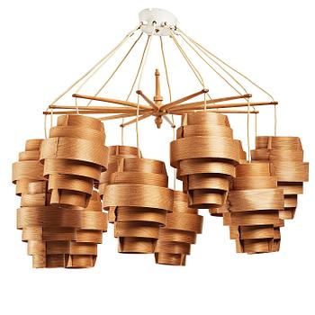 HANS-AGNE JAKOBSSON, a 'Festivus' chandelier, model 'T478/A', for AB Ellysett, Markaryd, Sweden 1960's.