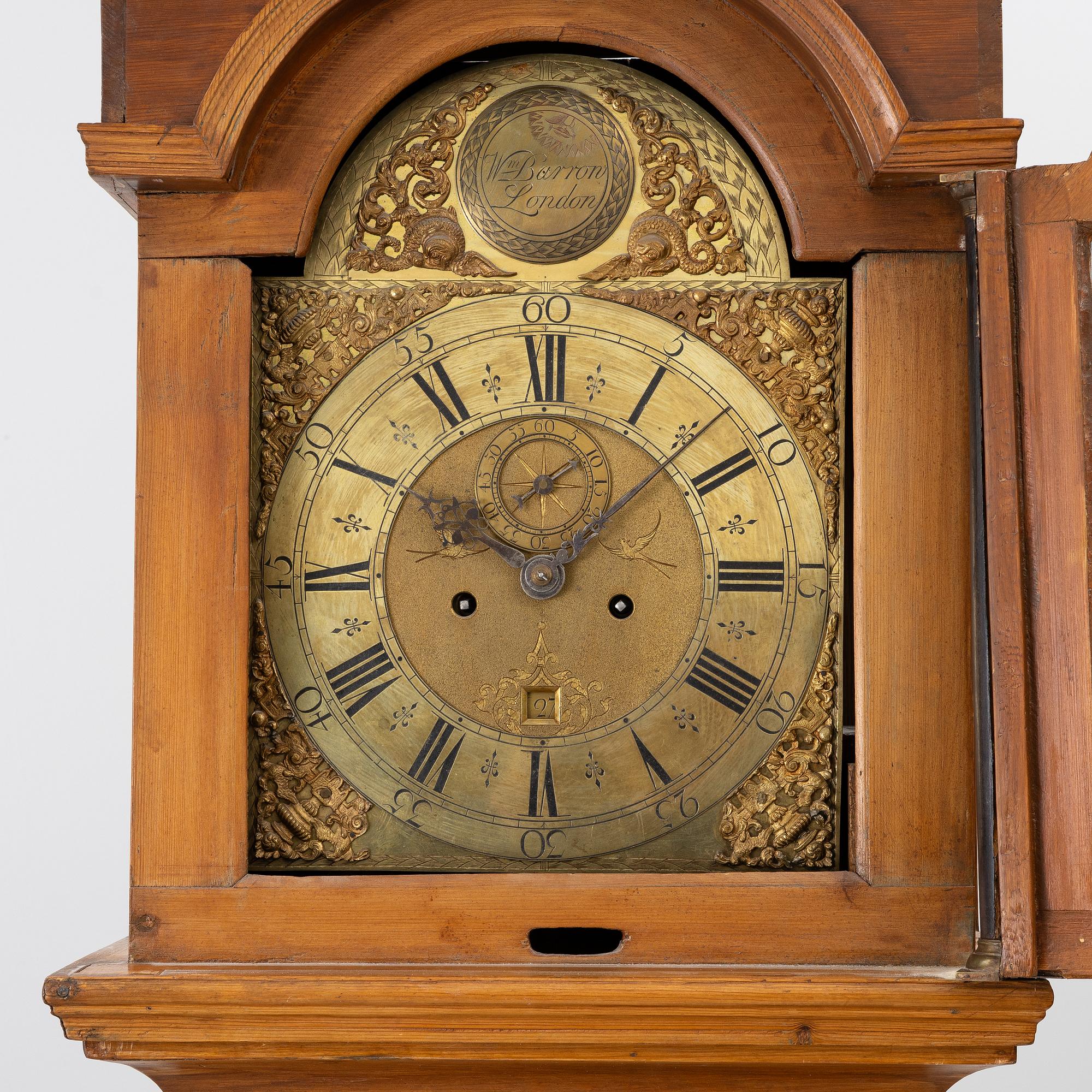 Longcase clock, by William Barrow (clockmaker in London 1700–36).