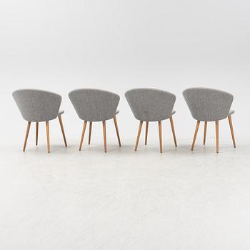 A set of four 'Miss Holly Upholstered' by Jonas Lindvall for Stolab designed 2018.