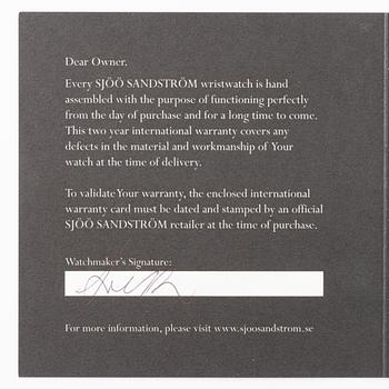 Sjöö Sandström, UTC Skydiver, "Official watch Swedish Airforce", wristwatch, 44 mm.