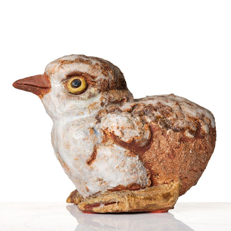 Tyra Lundgren, a stoneware sculpture of a bird, Sweden probably 1960's.