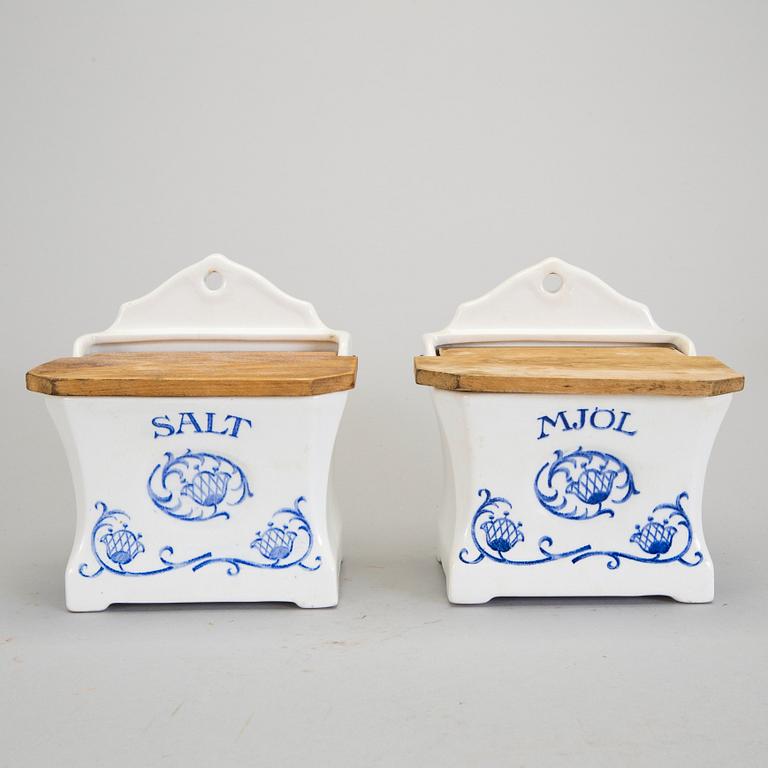 SPECERIBURKAR/KRYDDUPPSATS, 20 st, "Blåklocka", Rörstrand, i produktion 1923-1930-tal.