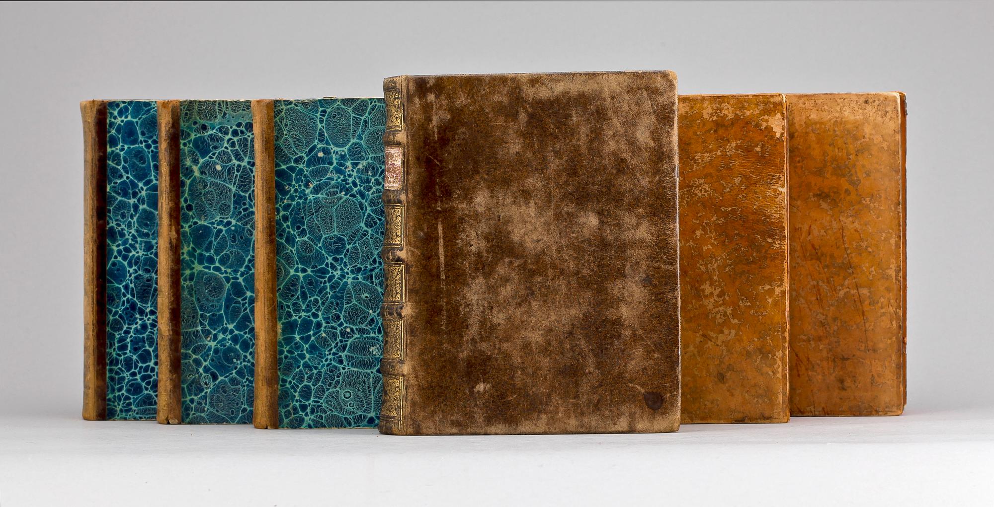 PARTI BÖCKER, 6 st, bla "Oeffentliches Zeugniss...", Halle 1702.